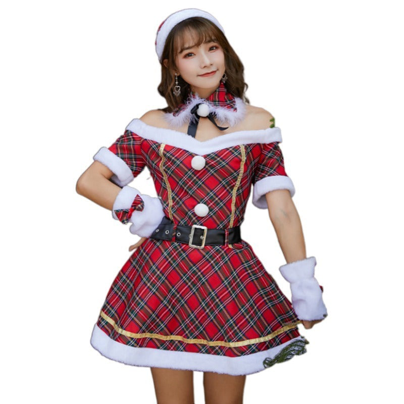 Women's Plaid Christmas Ordinary Stage Wear