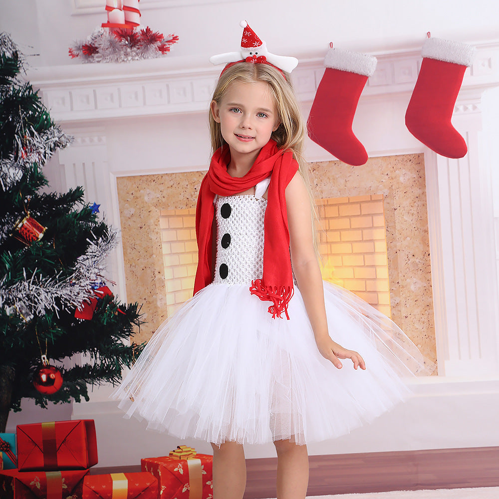 Christmas Children Dress Up Performance Wear