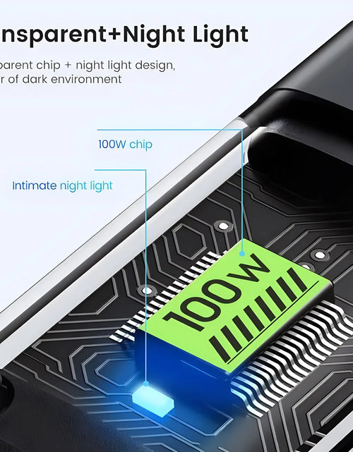 Load image into Gallery viewer, Transparent Luminous 3-In-1 Super Fast Charging Cable, 3 in 1 Charging Cable, Universal with Type-C Micro for Iphone15 14 13
