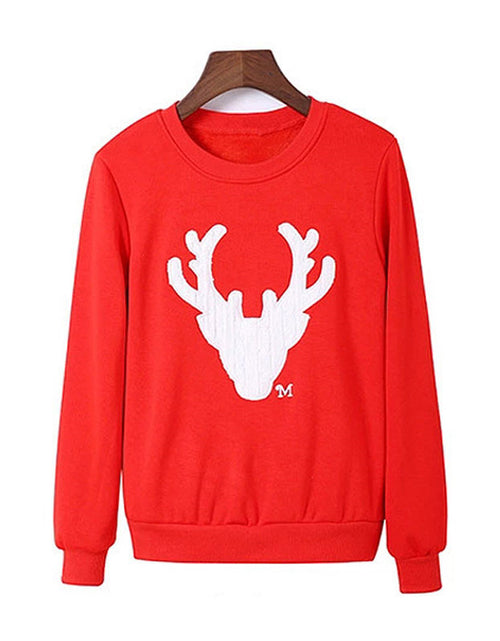 Load image into Gallery viewer, Christmas deer head long sleeve family wear
