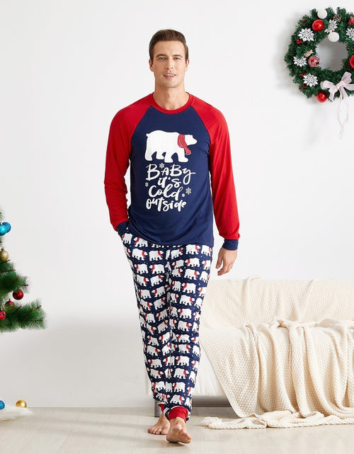 Load image into Gallery viewer, New Christmas Elements Printed Parent-Child Wear Set  Family Wear Home Wear Set
