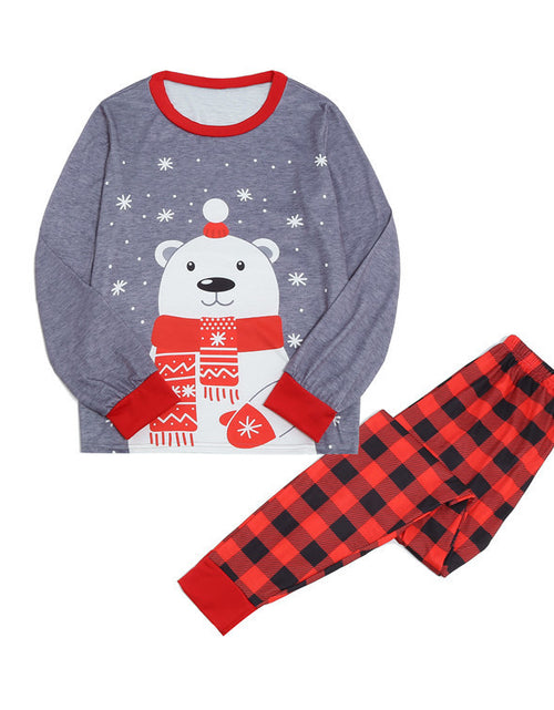 Load image into Gallery viewer, Home Wear Bear Print Parent-child Suit Christmas
