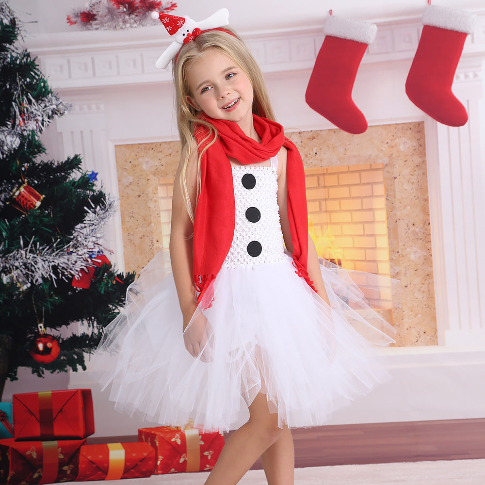 Christmas Children Dress Up Performance Wear