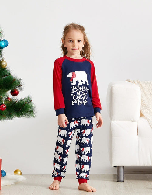 Load image into Gallery viewer, New Christmas Elements Printed Parent-Child Wear Set  Family Wear Home Wear Set
