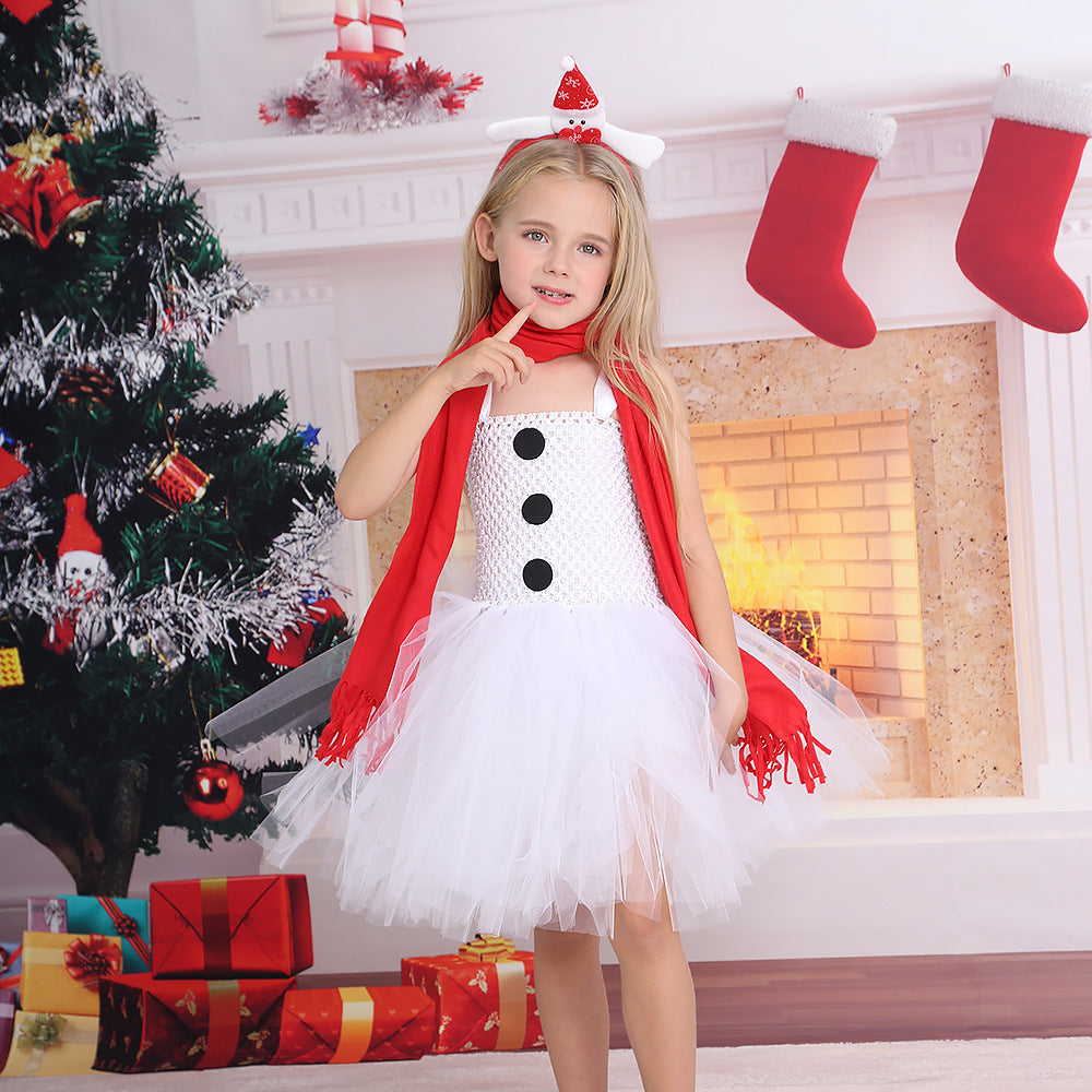 Christmas Children Dress Up Performance Wear