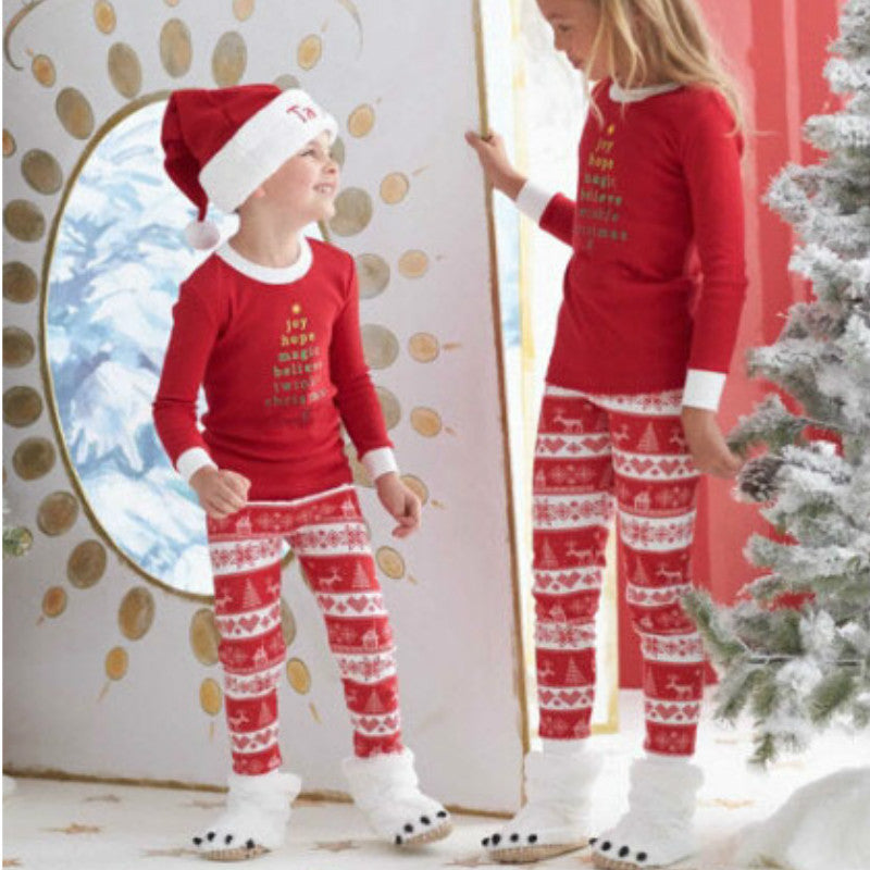 Fashionable Simple Printed Christmas Parent-child Wear