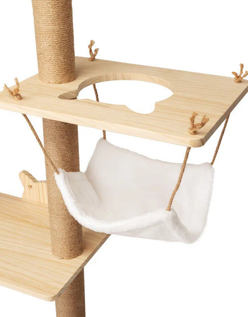 Load image into Gallery viewer, Damyanti Wall-Mounted Cat Tree Shelved 6 Pcs Climbing Center
