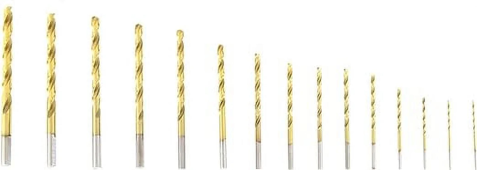 15-Piece Titanium-Coated Drill Bit Set