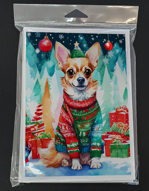 Load image into Gallery viewer, Chihuahua Christmas Greeting Cards Pack of 8
