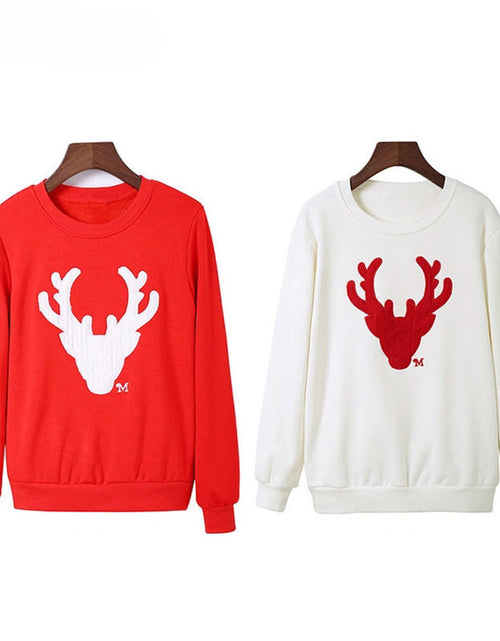 Load image into Gallery viewer, Christmas deer head long sleeve family wear
