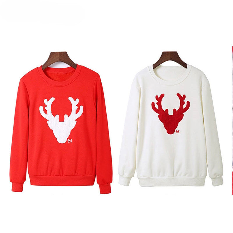 Christmas deer head long sleeve family wear