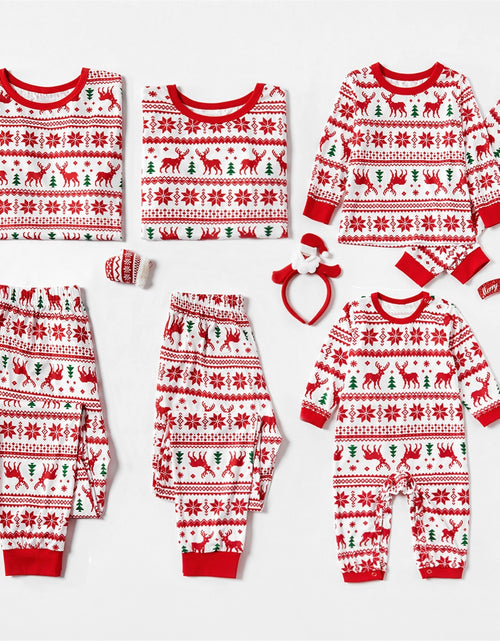 Load image into Gallery viewer, Home Wear Pajamas Christmas Print Casual Suit
