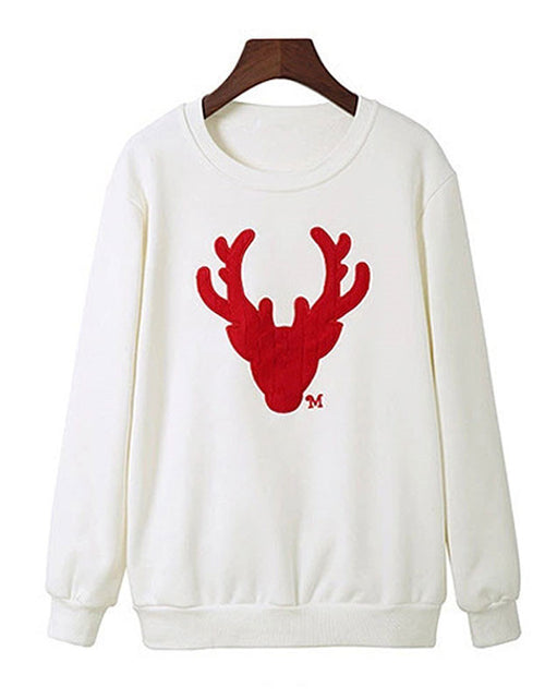 Load image into Gallery viewer, Christmas deer head long sleeve family wear
