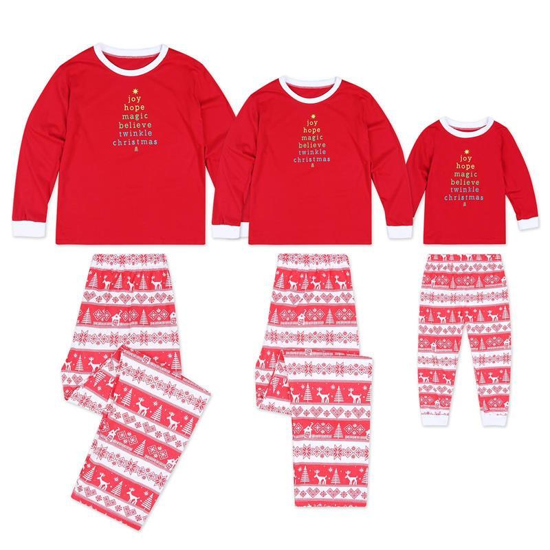 Fashionable Simple Printed Christmas Parent-child Wear