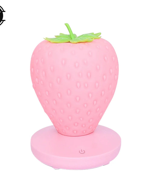 Load image into Gallery viewer, LED Strawberry Lamp for Bedroom Silicon Touch-Sensor USB Rechargeable Dimmable Idyllic Bedside Night Light for House Decoration
