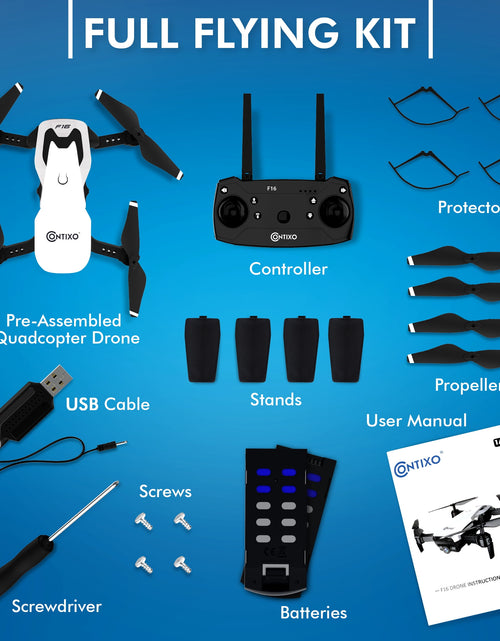 Load image into Gallery viewer, F16 FPV Drone with Camera, 1080P HD, Follow Me, Altitude Hold, 2.4Ghz
