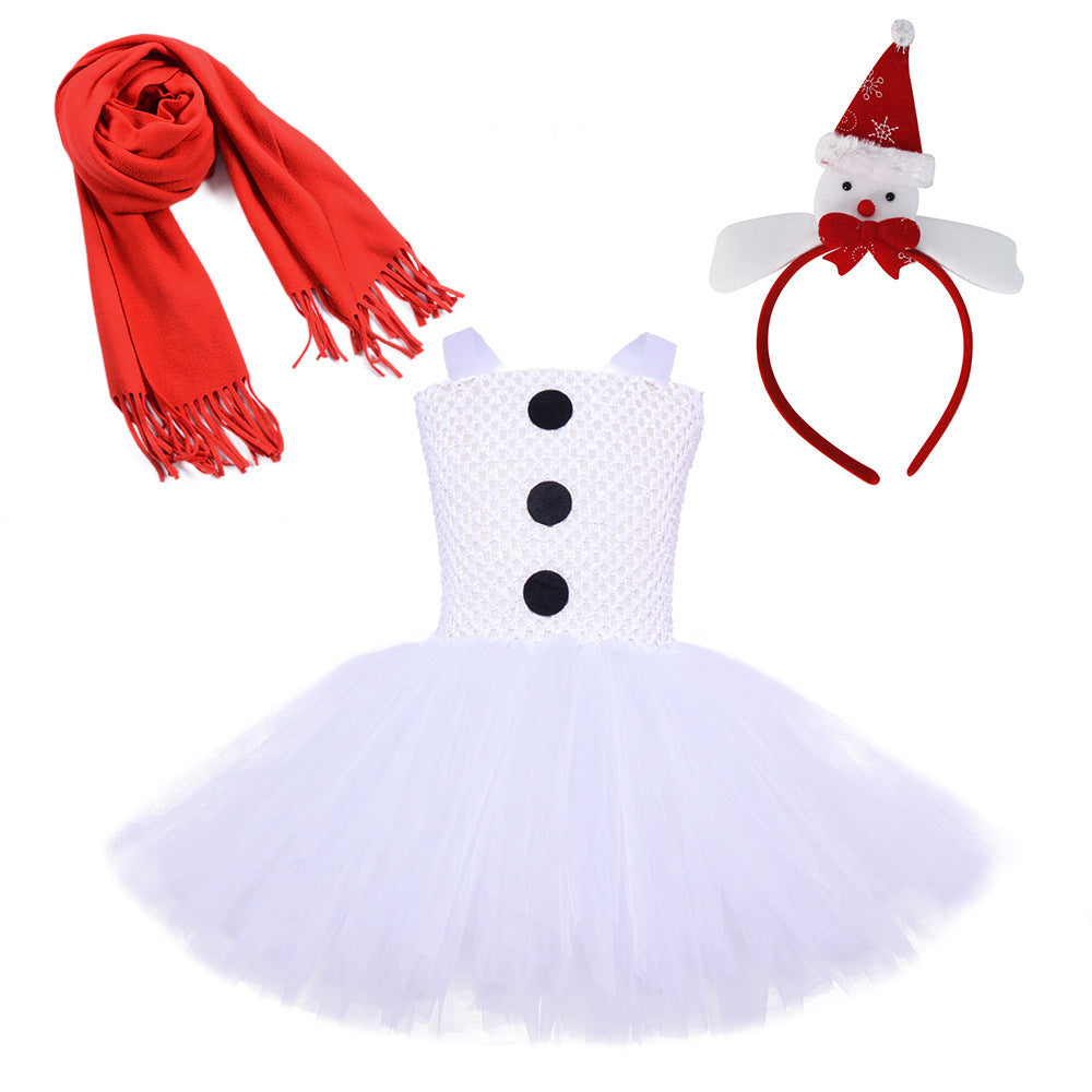 Christmas Children Dress Up Performance Wear