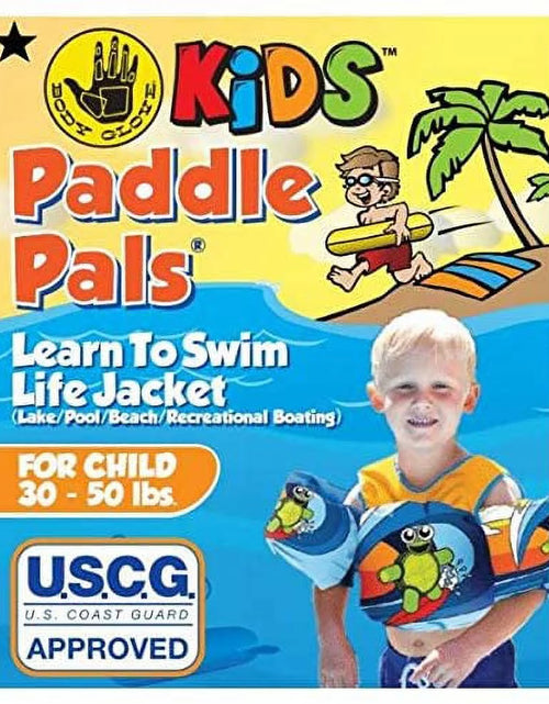 Load image into Gallery viewer, Paddle Pals Life Jacket USCG Approved, Kids Swim Vest, 30 to 50 Lbs, Fish Tank
