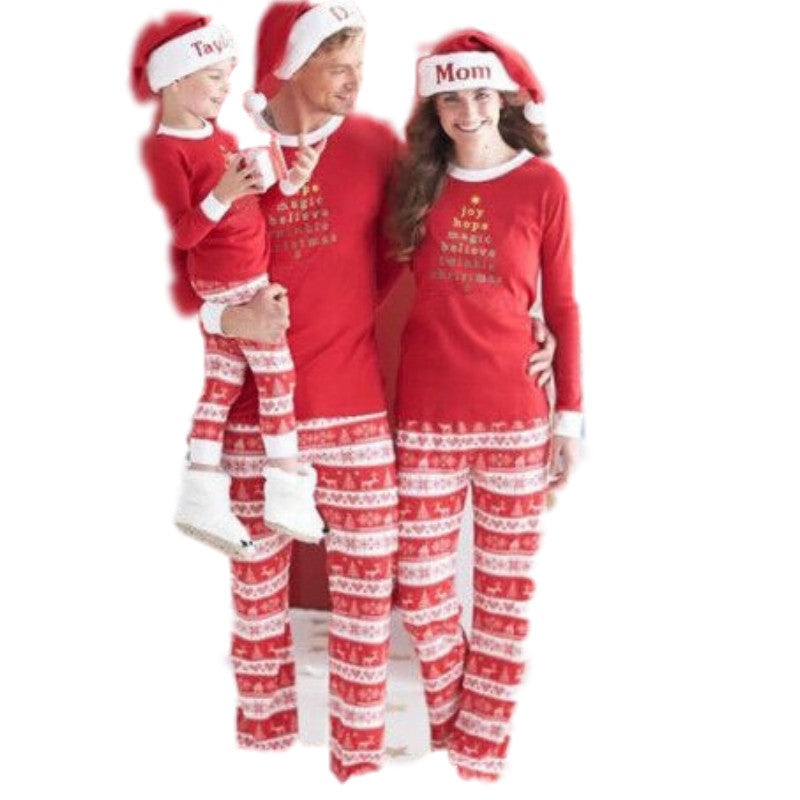 Fashionable Simple Printed Christmas Parent-child Wear