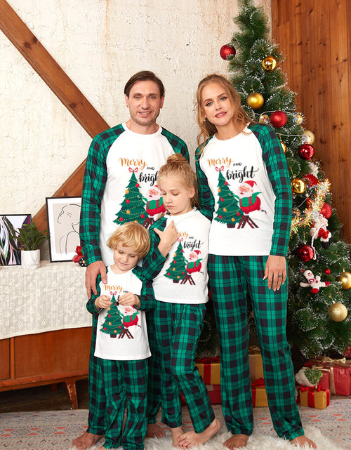 Load image into Gallery viewer, Home Wear Christmas Print Parent-child Pajamas Set
