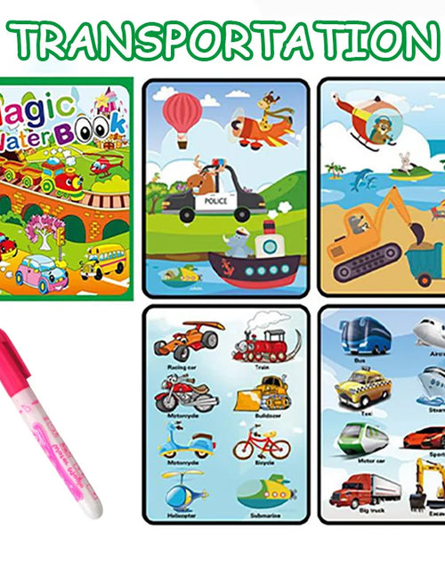 Load image into Gallery viewer, 1Pcs Magical Book Water Drawing Montessori Toys Reusable Coloring Book Magic Water Drawing Book Sensory Early Education Toys
