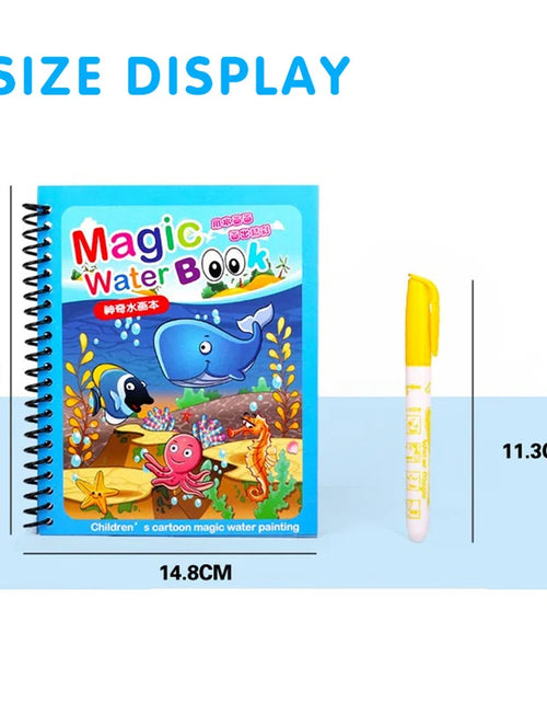 Load image into Gallery viewer, 1Pcs Magical Book Water Drawing Montessori Toys Reusable Coloring Book Magic Water Drawing Book Sensory Early Education Toys
