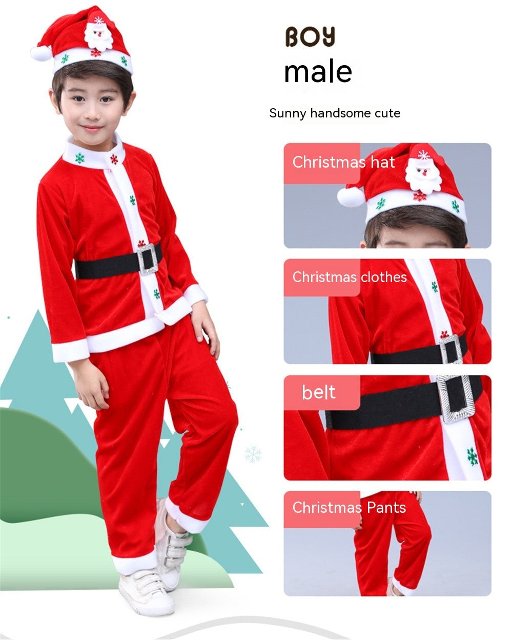 Christmas Performance Wear Christmas Suit