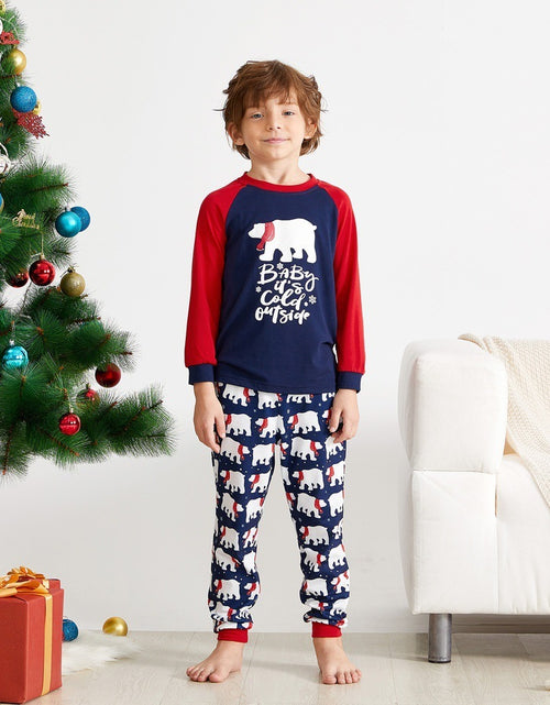 Load image into Gallery viewer, New Christmas Elements Printed Parent-Child Wear Set  Family Wear Home Wear Set
