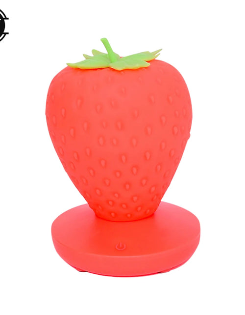 Load image into Gallery viewer, LED Strawberry Lamp for Bedroom Silicon Touch-Sensor USB Rechargeable Dimmable Idyllic Bedside Night Light for House Decoration
